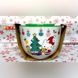 Hello Kitty Bowl With Chopsticks